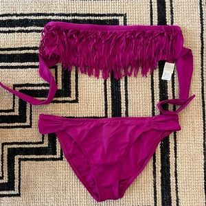 L*Space Strapless Fringe Bikini